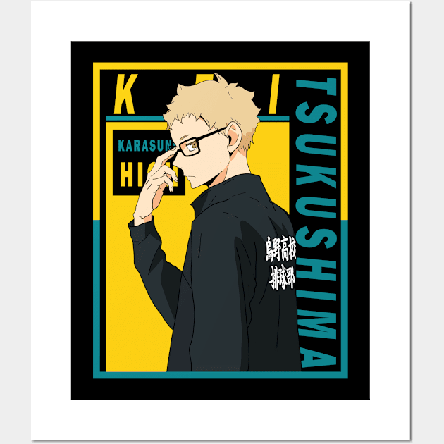 Haikyuu - Kei Tsukishima Wall Art by InalZ